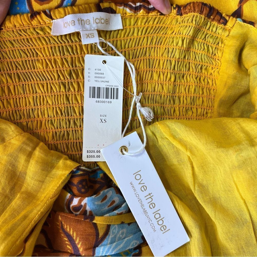 NEW Love The Label Ivy Dress in Sam Yellow XS Halter Midi - Picture 8 of 14